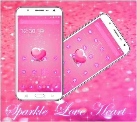Emulate Android APK Sparkle Love Heart Theme