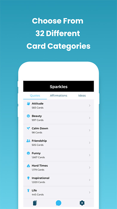 Emulate iPhone app Sparkles - Affirmation App using MyAndroid Emulate iPhone app Sparkles - Affirmation App using MyAndroid
