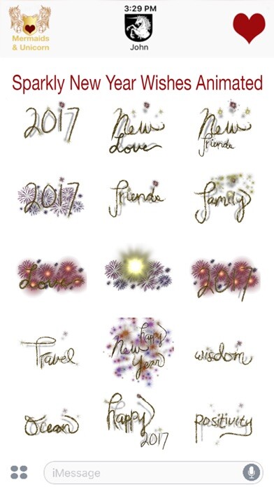 Emulate iPhone app Sparkly New Year Wish Animated using MyAndroid Emulate iPhone app Sparkly New Year Wish Animated using MyAndroid