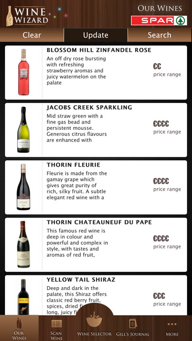 Emulate iPhone app SPAR Wine Wizard using MyAndroid Emulate iPhone app SPAR Wine Wizard using MyAndroid