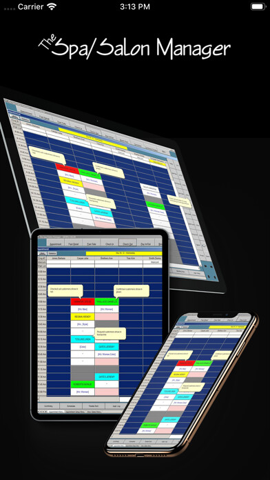 Emulate iPhone app Spa Salon Manager using MyAndroid