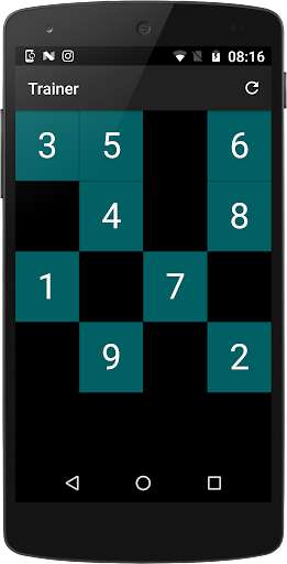 Emulate Android APK Spatial Memory Trainer