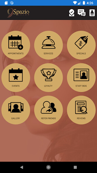 Run android online APK Spazio Salon from MyAndroid or emulate Spazio Salon using MyAndroid Run android online APK Spazio Salon from MyAndroid or emulate Spazio Salon using MyAndroid