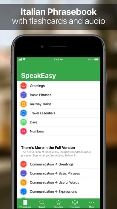 Emulate iPhone app SpeakEasy Italian Phrasebook using MyAndroid Emulate iPhone app SpeakEasy Italian Phrasebook using MyAndroid