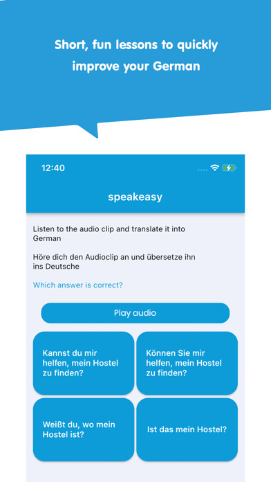 Emulate iPhone app speakeasy Learn German using MyAndroid Emulate iPhone app speakeasy Learn German using MyAndroid