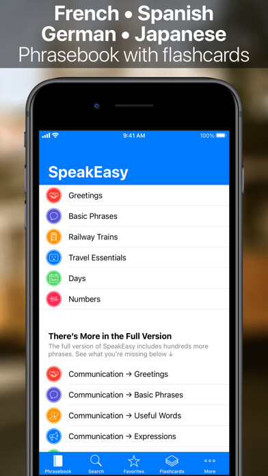 Emulate iPhone app SpeakEasy Phrases & Flashcards using MyAndroid Emulate iPhone app SpeakEasy Phrases & Flashcards using MyAndroid