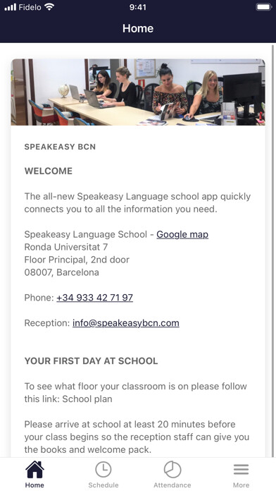 Emulate iPhone app Speakeasy Spanish School using MyAndroid