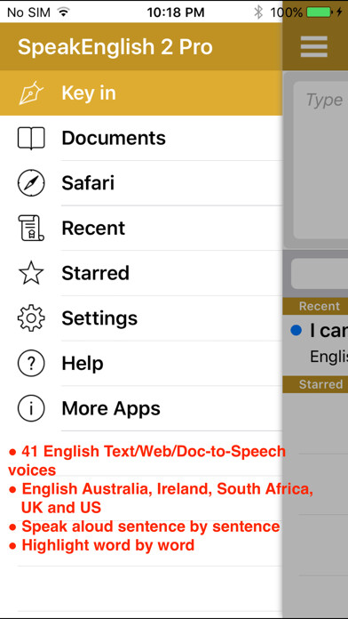 Emulate iPhone app SpeakEnglish 2 FREE (41 English TTS Voices) using MyAndroid Emulate iPhone app SpeakEnglish 2 FREE (41 English TTS Voices) using MyAndroid