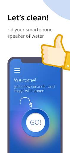 Run android online APK Speaker cleaning Remove water from MyAndroid or emulate Speaker cleaning Remove water using MyAndroid