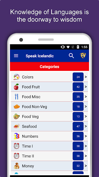 Run android online APK Speak Icelandic : Learn Icelandic Language Offline from MyAndroid or emulate Speak Icelandic : Learn Icelandic Language Offline using MyAndroid