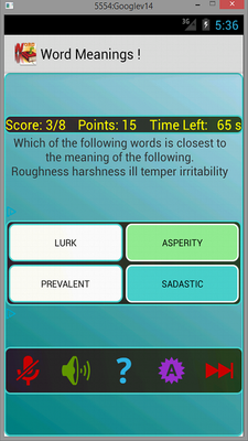 Emulate Android APK Speaking Word Meanings ! Emulate Android APK Speaking Word Meanings !
