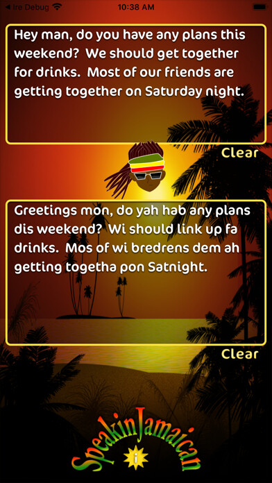 Emulate iPhone app Speakin Jamaican using MyAndroid Emulate iPhone app Speakin Jamaican using MyAndroid