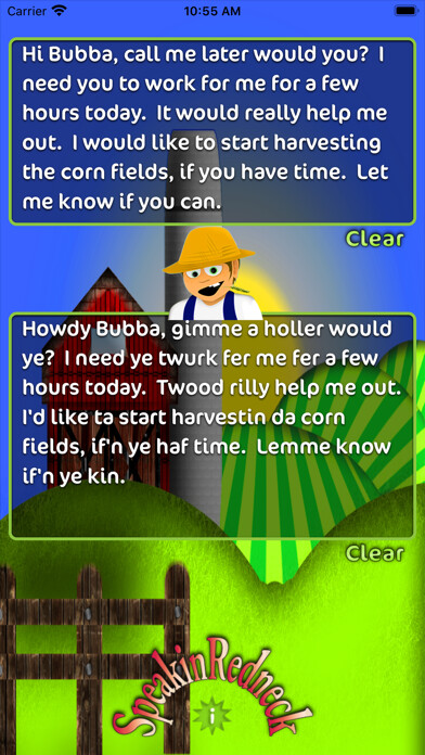 Emulate iPhone app Speakin Redneck using MyAndroid Emulate iPhone app Speakin Redneck using MyAndroid