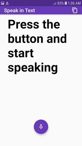 Run android online APK Speak in Text from MyAndroid or emulate Speak in Text using MyAndroid