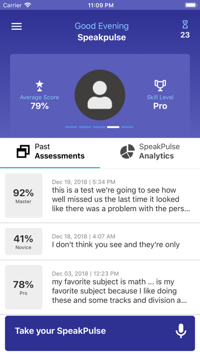 Emulate iPhone app SpeakPulse using MyAndroid
