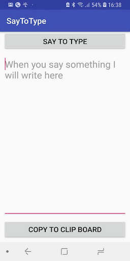Run android online APK Speak To Type (English) from MyAndroid or emulate Speak To Type (English) using MyAndroid