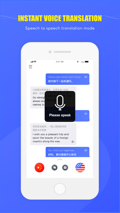 Emulate iPhone app SpeakTranslator - Traveler using MyAndroid