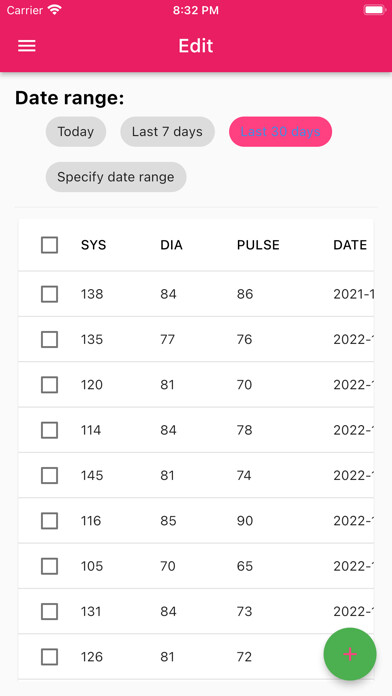 Emulate iPhone app SpearfishBloodPressure using MyAndroid
