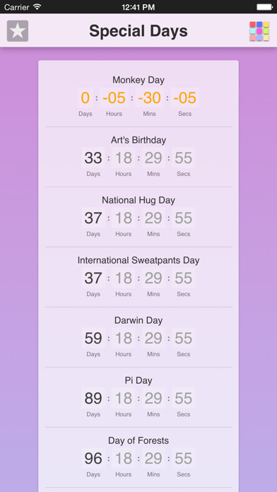 Emulate iPhone app Special Days App using MyAndroid Emulate iPhone app Special Days App using MyAndroid