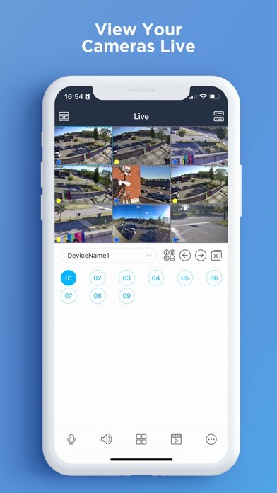Emulate iPhone app Speco Blue using MyAndroid