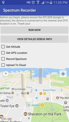 Emulate Android APK Spectrum Recorder