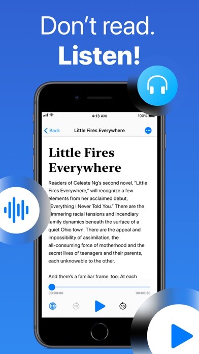 Emulate iPhone app Speech Air - Text to Speech using MyAndroid