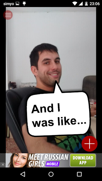 Emulate Android APK Speech balloon comic creator