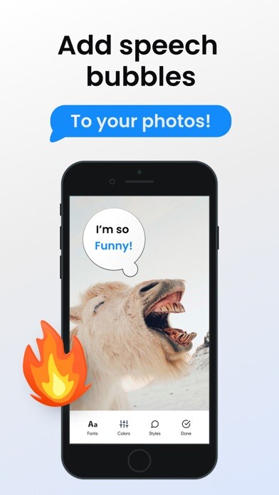 Emulate iPhone app Speech Bubble: Photo Captions using MyAndroid