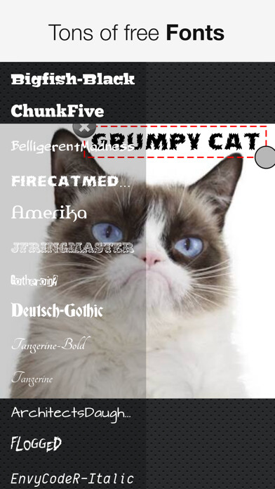 Emulate iPhone app Speech Bubbles Photo Editor using MyAndroid