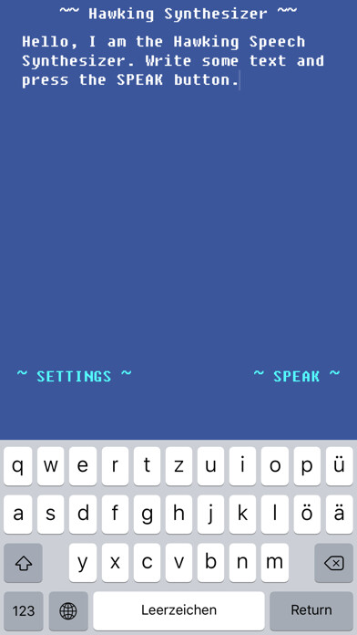 Emulate iPhone app Speech Synthesizer (Hawking) using MyAndroid Emulate iPhone app Speech Synthesizer (Hawking) using MyAndroid