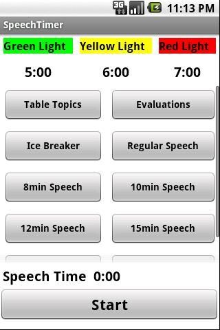 Run android online APK Speech Timer from MyAndroid or emulate Speech Timer using MyAndroid