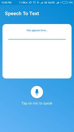 Run android online APK Speech To Text - Share your quotes from MyAndroid or emulate Speech To Text - Share your quotes using MyAndroid