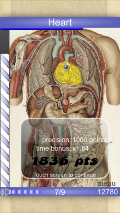 Emulate iPhone app Speed Anatomy (Quiz) using MyAndroid
