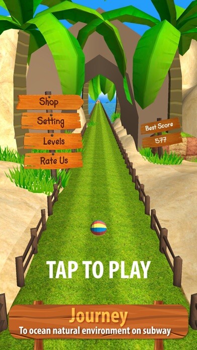 Emulate iPhone app SpeedBall : The ocean Runner using MyAndroid