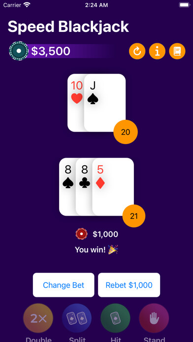 Emulate iPhone app Speed Blackjack using MyAndroid Emulate iPhone app Speed Blackjack using MyAndroid
