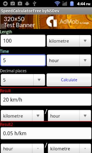 Run android online APK SpeedCalculator byNSDev from MyAndroid or emulate SpeedCalculator byNSDev using MyAndroid
