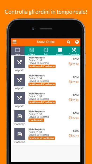 Emulate iPhone app SpeedFork - App Fornitore using MyAndroid