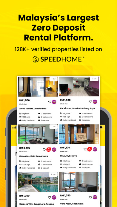 Emulate iPhone app SPEEDHOME - MY Property Rental using MyAndroid