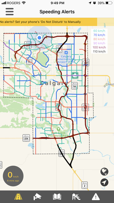 Emulate iPhone app Speeding Alerts - Calgary using MyAndroid Emulate iPhone app Speeding Alerts - Calgary using MyAndroid