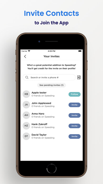 Emulate iPhone app Speeding - Car Social App using MyAndroid
