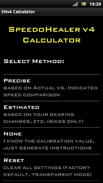 Emulate Android APK Speedo Healer Calculator