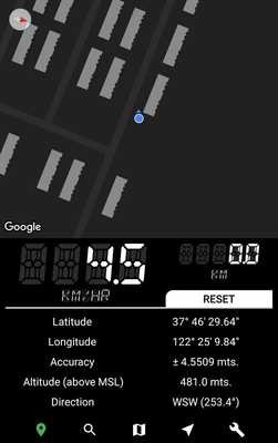 Emulate Android APK Speedo MapTrack