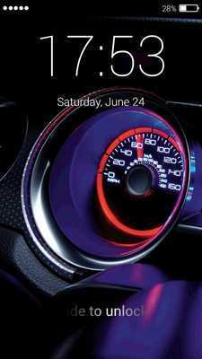 Emulate Android APK Speedometer lock screen Wallpaper