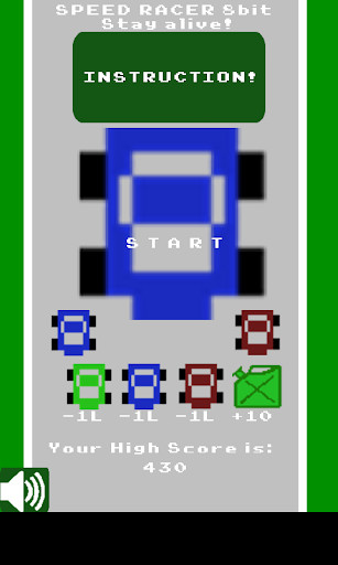 Run android online APK Speed Racer 8bit from MyAndroid or emulate Speed Racer 8bit using MyAndroid