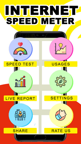 Run android online APK SpeedTest Meter - Internet Speed from MyAndroid or emulate SpeedTest Meter - Internet Speed using MyAndroid