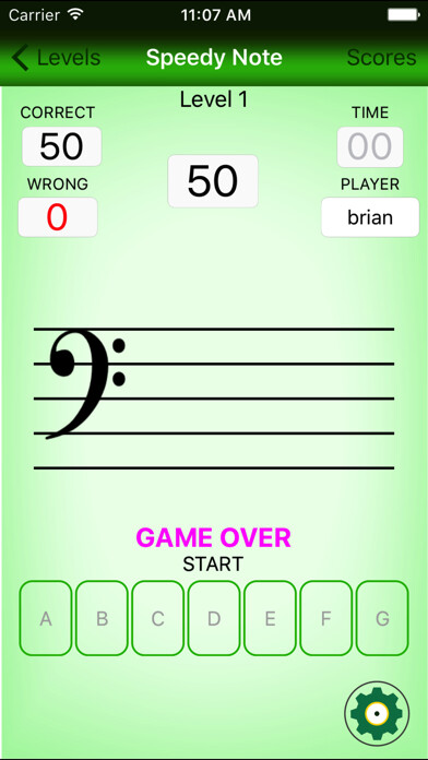 Emulate iPhone app Speedy Note: Bass Clef using MyAndroid Emulate iPhone app Speedy Note: Bass Clef using MyAndroid