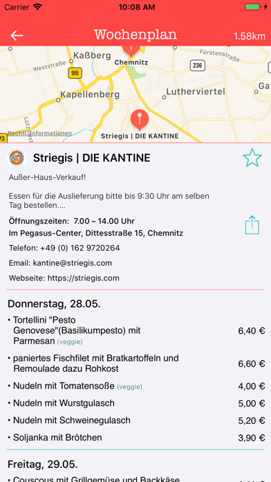 Emulate iPhone app Speiseplan using MyAndroid Emulate iPhone app Speiseplan using MyAndroid