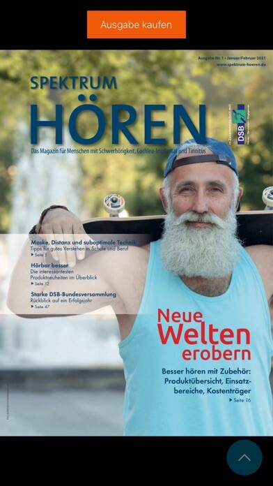 Emulate iPhone app Spektrum-Hören Magazin using MyAndroid