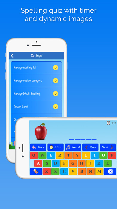 Emulate iPhone app Spell Hero - Spelling Test using MyAndroid