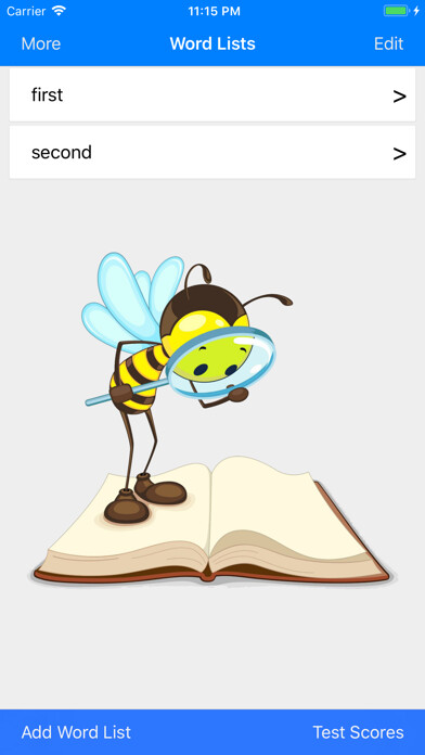 Emulate iPhone app Spelling Bee Trainer using MyAndroid Emulate iPhone app Spelling Bee Trainer using MyAndroid